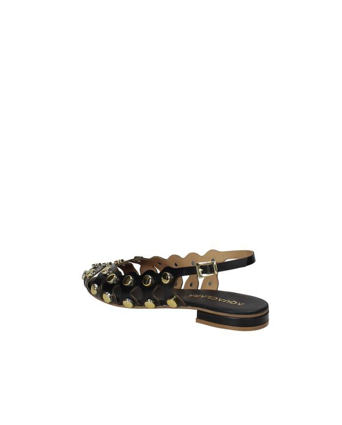 Aquaclara Rio.ne Slingback spuntata tipo ballerina in pelle Nero