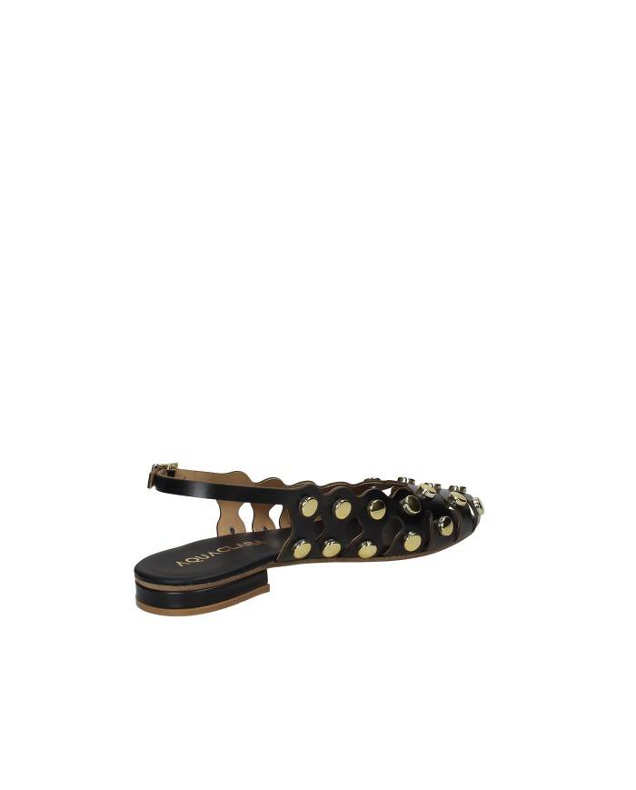 Aquaclara Rio.ne Slingback spuntata tipo ballerina in pelle Nero