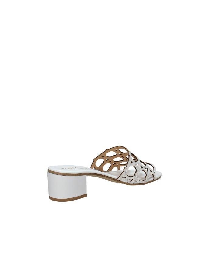Aquaclara Iseo40.bia Sandalo scalzato con tacco in pelle Bianco