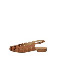 Aquaclara Nilo.tan Slingback spuntata tipo ballerina in pelle Tan