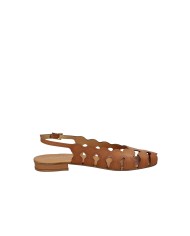 Aquaclara Nilo.tan Slingback spuntata tipo ballerina in pelle Tan