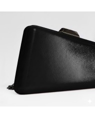 Albano Borse c2000 Pochette rigida geometrica in naplak Nero