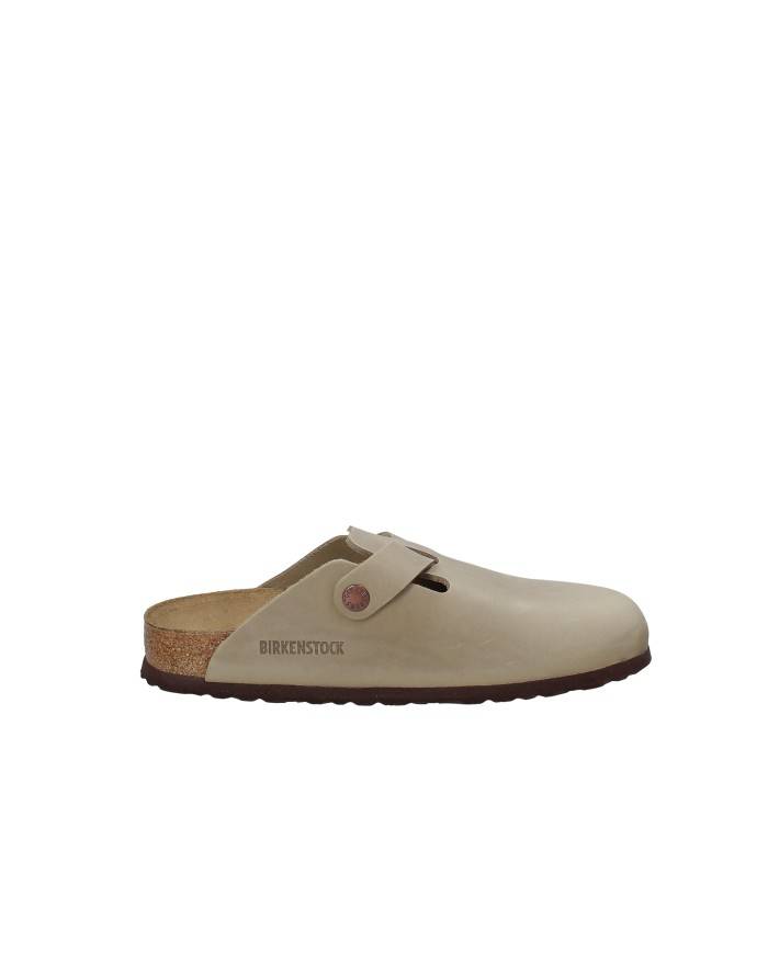 Birkenstock Boston.960813 Sabot Boston in nabuk oliato Taupe