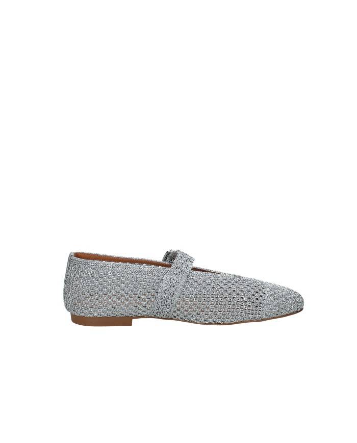Bibi Lou 509z87vk Ballerina in maglia elastica laminata Argento