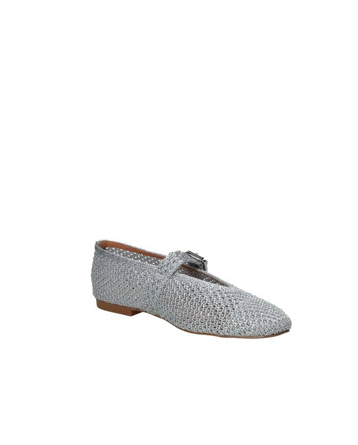 Bibi Lou 509z87vk Ballerina in maglia elastica laminata Argento