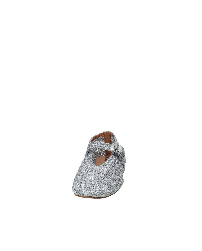 Bibi Lou 509z87vk Ballerina in maglia elastica laminata Argento