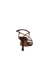 Bibi Lou 515z75vk Sandali con tacco stiletto in pelle e raso Testa Moro