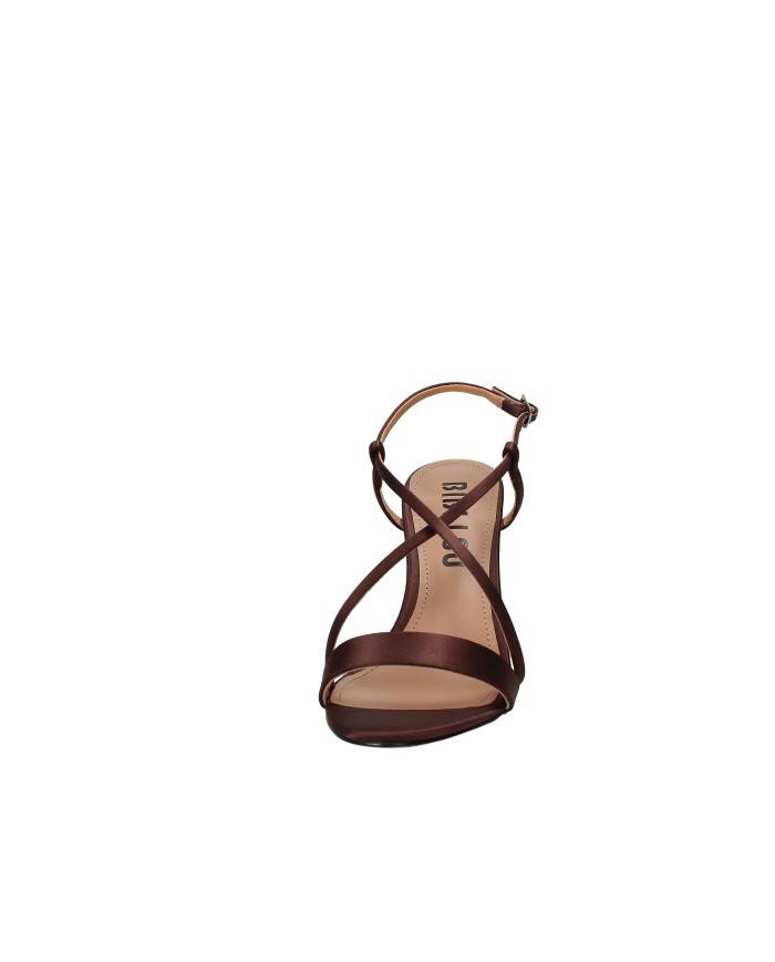 Bibi Lou 515z75vk Sandali con tacco stiletto in pelle e raso Testa Moro