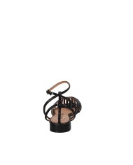 Bibi Lou 559z75vk Sandalo basso con cinturino in pelle e raso Nero