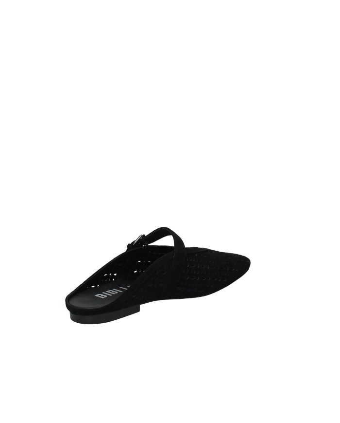 Bibi Lou 603z38vk Sabot bassi in camoscio traforato Nero