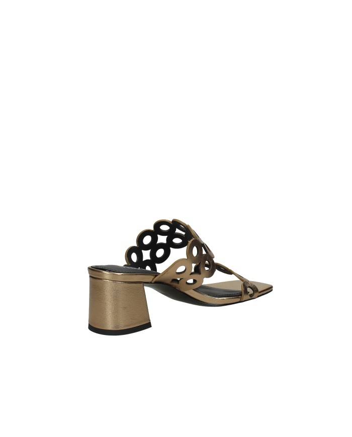 Bibi Lou 627z10vk Sandali scalzati alti in pelle laminata Bronzo