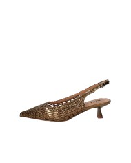 Bibi Lou 703z80vk Décolleté slingback in pelle intrecciata Bronzo