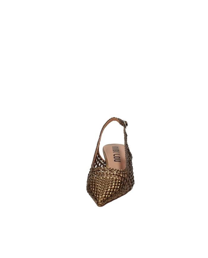 Bibi Lou 703z80vk Décolleté slingback in pelle intrecciata Bronzo
