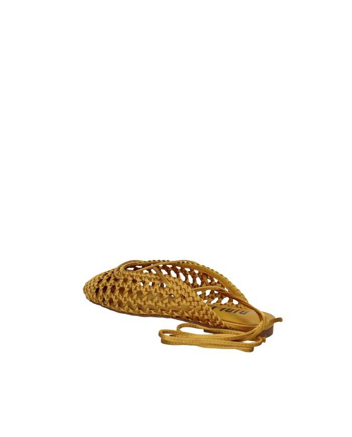 Bibi Lou 704z75vk Ballerine slingback in tessuto intrecciato Giallo