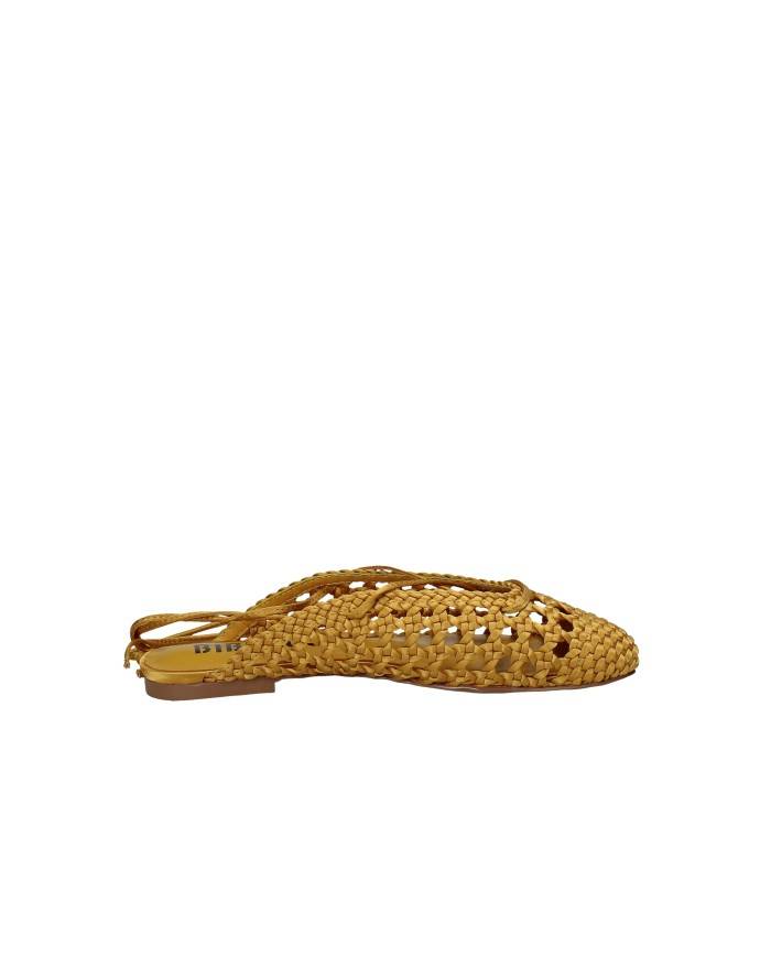 Bibi Lou 704z75vk Ballerine slingback in tessuto intrecciato Giallo