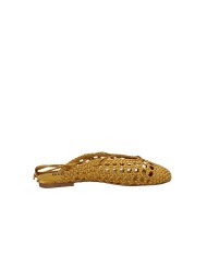 Bibi Lou 704z75vk Ballerine slingback in tessuto intrecciato Giallo