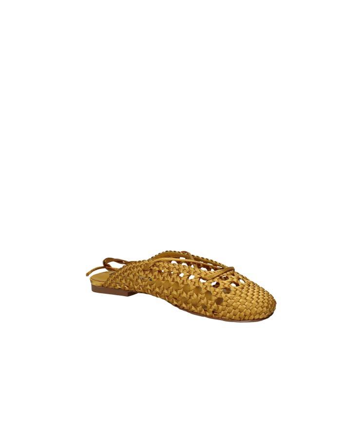 Bibi Lou 704z75vk Ballerine slingback in tessuto intrecciato Giallo