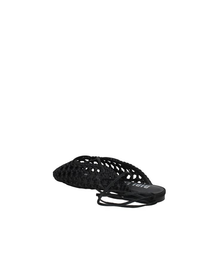 Bibi Lou 704z75vk Ballerine slingback in tessuto intrecciato Nero