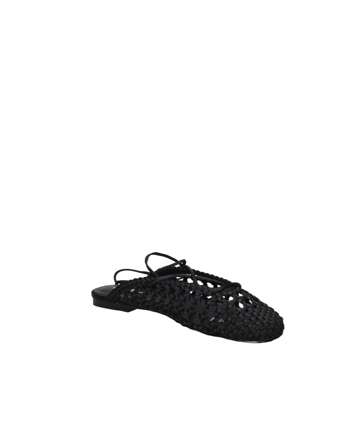 Bibi Lou 704z75vk Ballerine slingback in tessuto intrecciato Nero