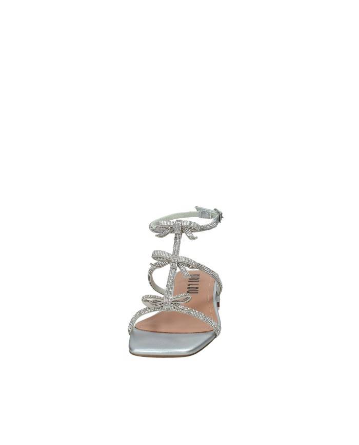 Bibi Lou 848z00hg Sandalo con tacco in pelle Argento