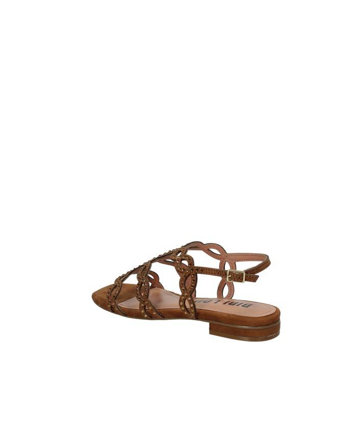 Bibi Lou 865z00hg Sandali bassi da donna in pelle e camoscio Tan