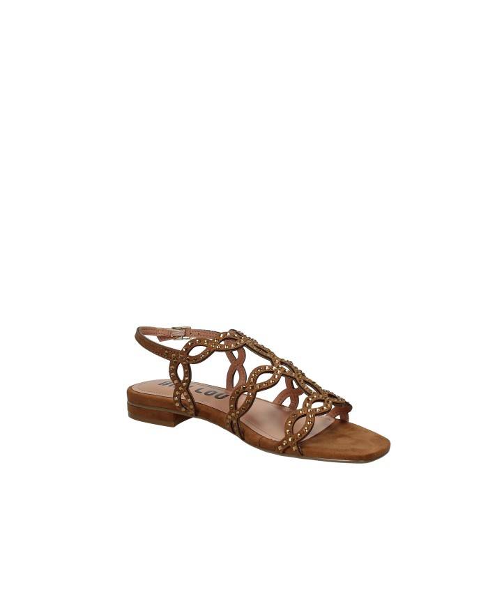 Bibi Lou 865z00hg Sandali bassi da donna in pelle e camoscio Tan