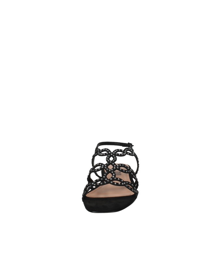 Bibi Lou 865z00hg Sandali bassi da donna in pelle e camoscio Nero