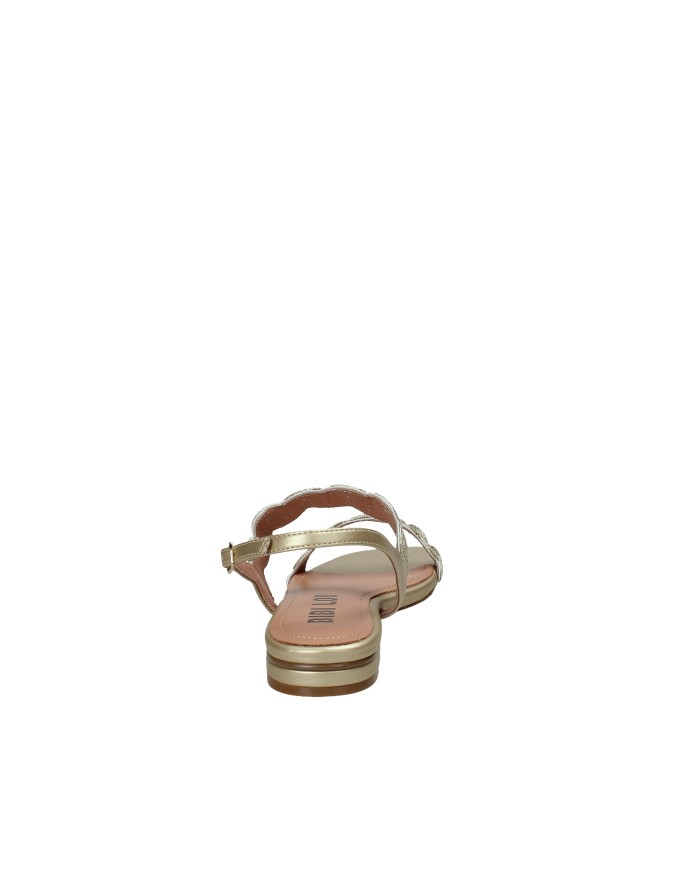 Bibi Lou 873z94hg Sandalo basso in pelle e tessuto Oro