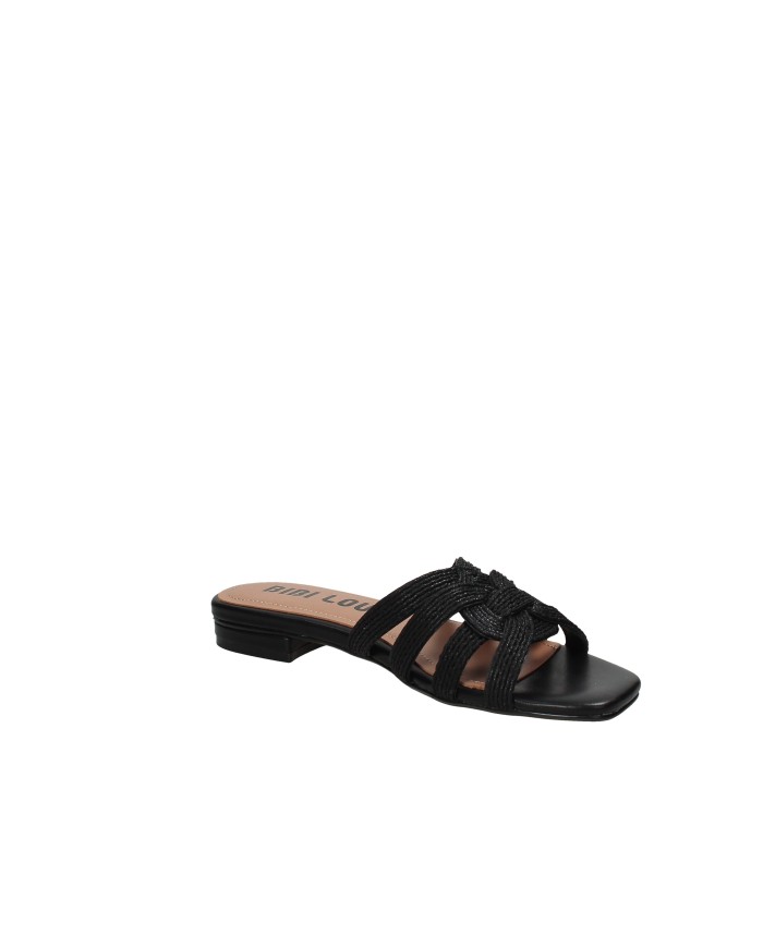 Bibi Lou 877z94hg Sandalo basso ciabattina in tessuto Nero