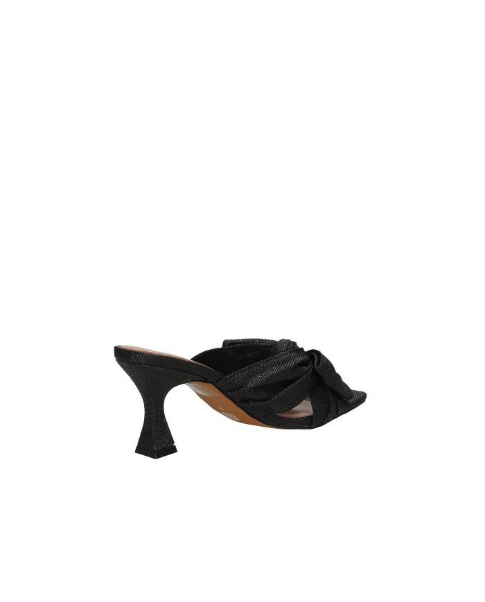 Bibi Lou 885z69hg Sandali scalzati alti in pelle e tessuto Nero