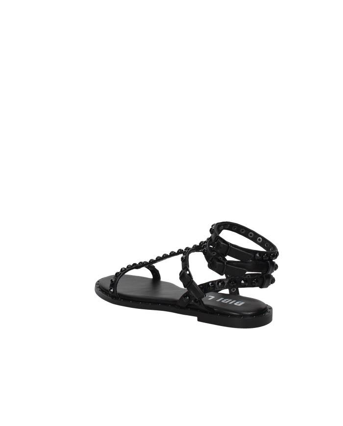 Bibi Lou 896z80hg Sandalo basso con borchie in pelle Nero