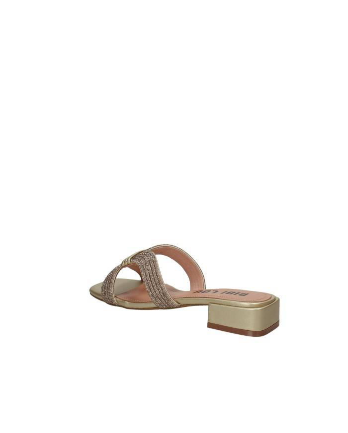 Bibi Lou 939z00hg Sandali scalzati bassi in pelle e strass Oro