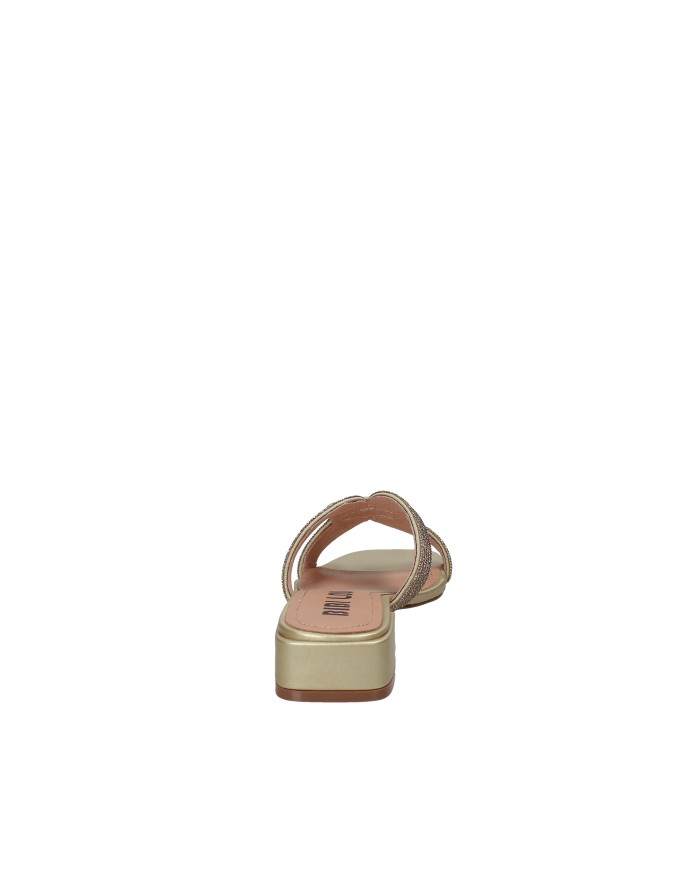 Bibi Lou 939z00hg Sandali scalzati bassi in pelle e strass Oro