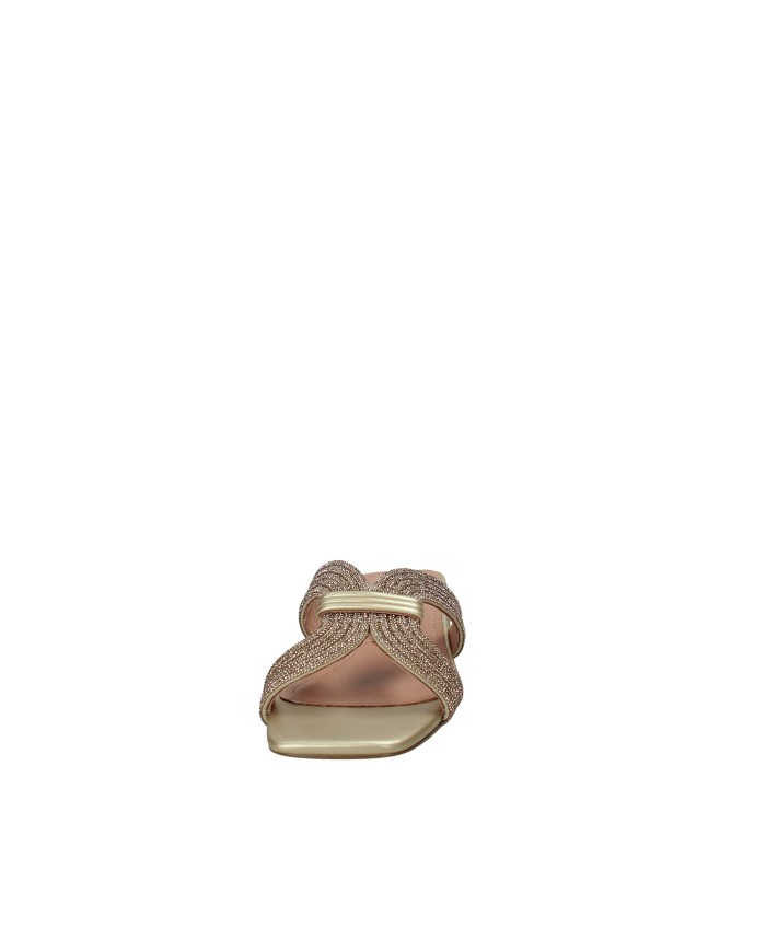 Bibi Lou 939z00hg Sandali scalzati bassi in pelle e strass Oro