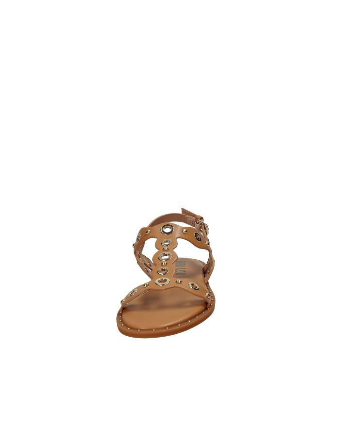 Bibi Lou 946z80hg Sandali bassi con borchie in pelle Tan