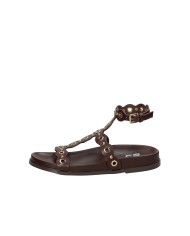 Bibi Lou 949z80hg Sandalo basso con plateau in pelle Testa Moro