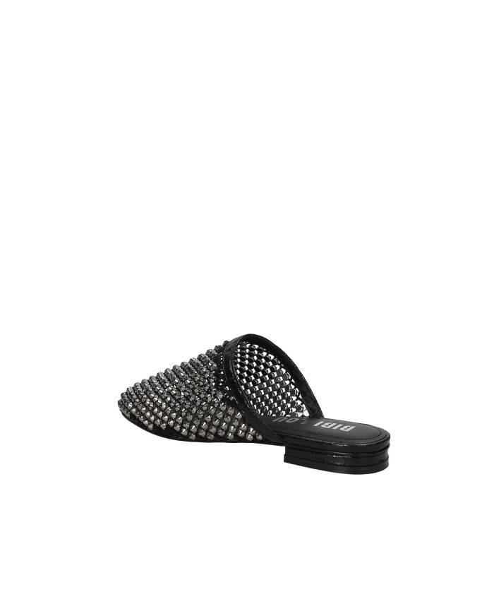 Bibi Lou 953z00hg Sabot bassi da donna in rete e strass Nero