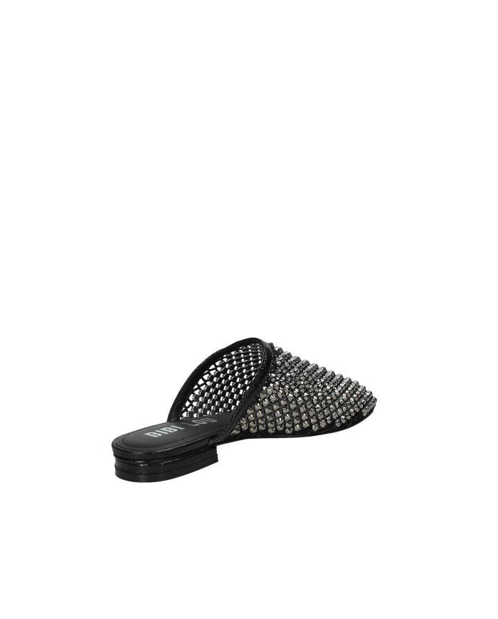 Bibi Lou 953z00hg Sabot bassi da donna in rete e strass Nero