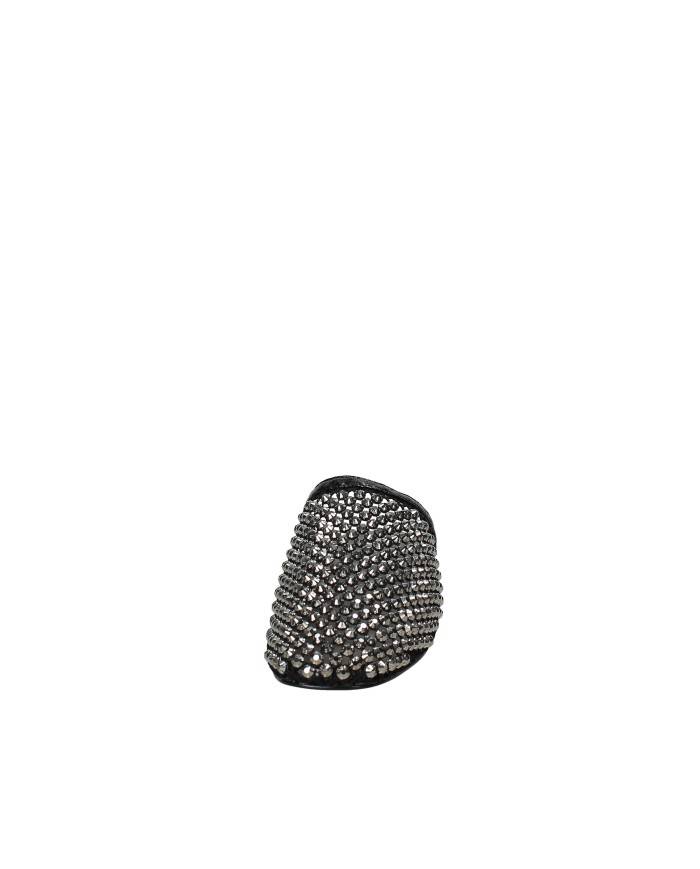 Bibi Lou 953z00hg Sabot bassi da donna in rete e strass Nero