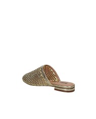 Bibi Lou 953z00hg Sabot bassi da donna in rete e strass Oro