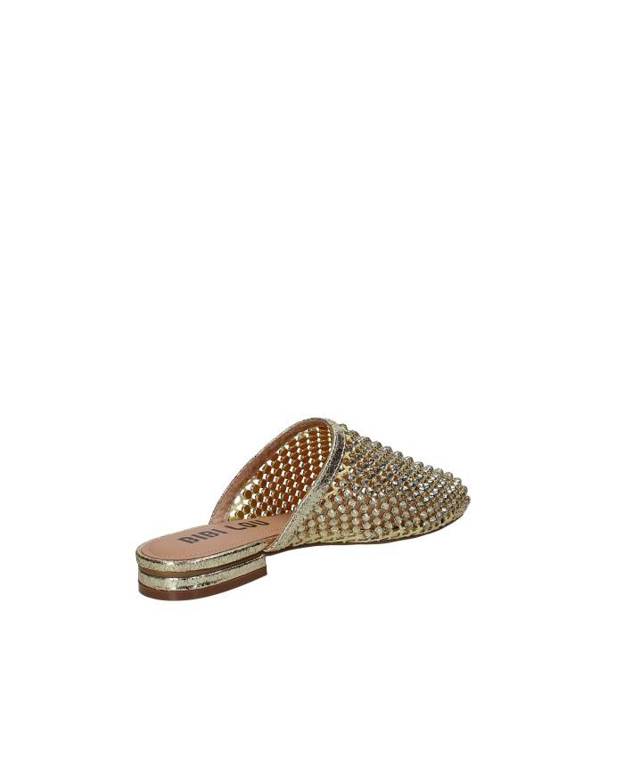 Bibi Lou 953z00hg Sabot bassi da donna in rete e strass Oro