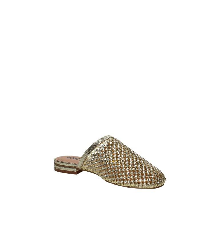 Bibi Lou 953z00hg Sabot bassi da donna in rete e strass Oro