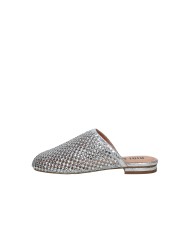 Bibi Lou 953z00hg Sabot bassi da donna in rete e strass Argento