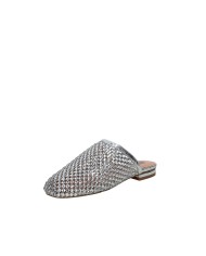 Bibi Lou 953z00hg Sabot bassi da donna in rete e strass Argento