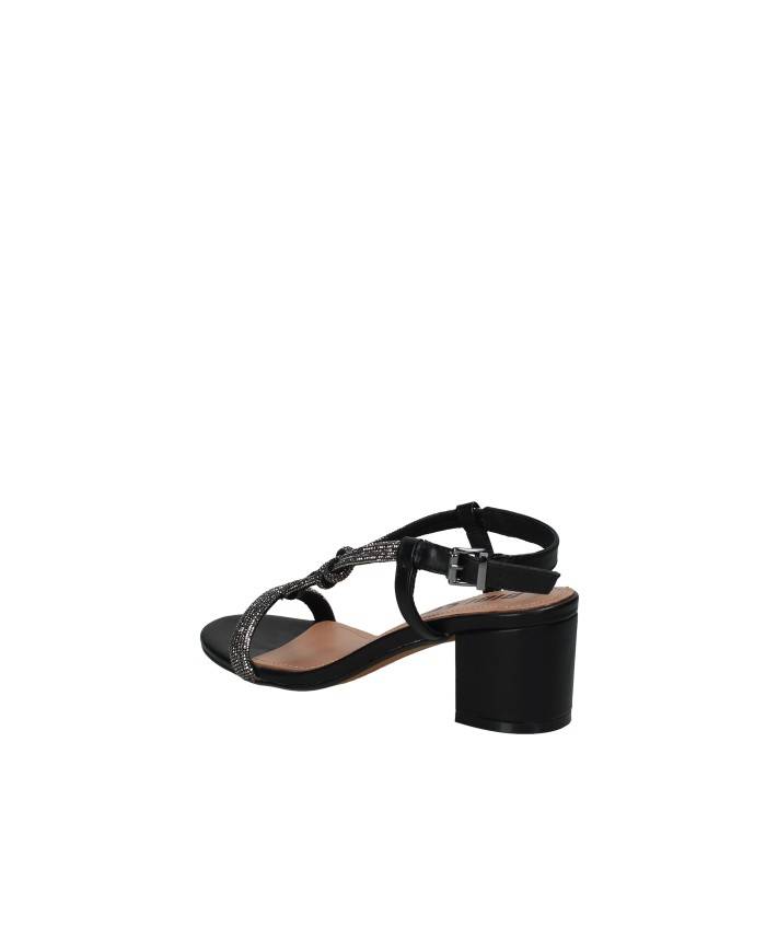 Bibi Lou 955z00hg Sandalo alto con microstrass in pelle Nero