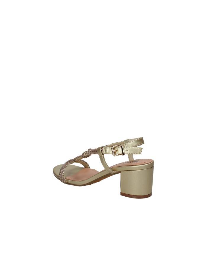Bibi Lou 955z00hg Sandalo alto con microstrass in pelle Oro