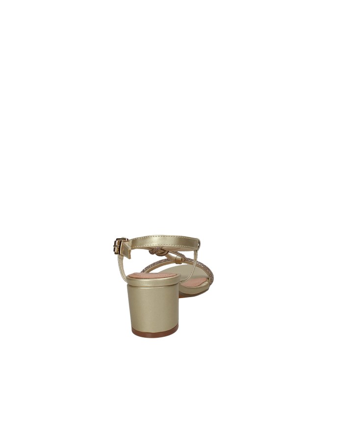 Bibi Lou 955z00hg Sandalo alto con microstrass in pelle Oro