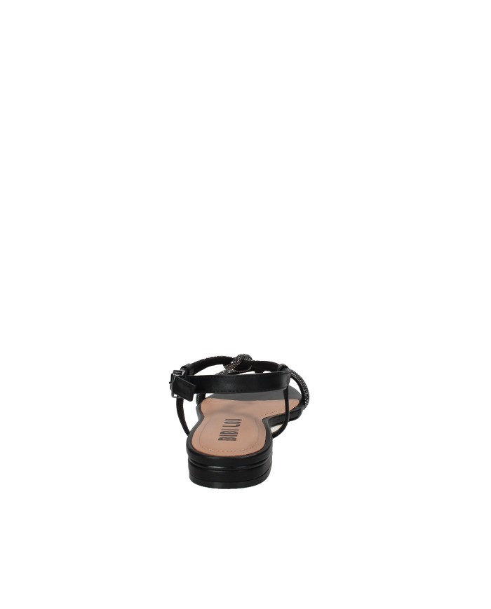 Bibi Lou 956z00hg Sandalo basso con microstrass in pelle Nero