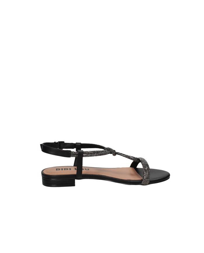 Bibi Lou 956z00hg Sandalo basso con microstrass in pelle Nero
