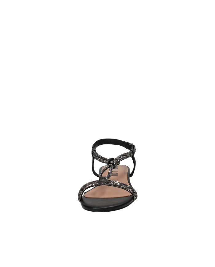 Bibi Lou 956z00hg Sandalo basso con microstrass in pelle Nero